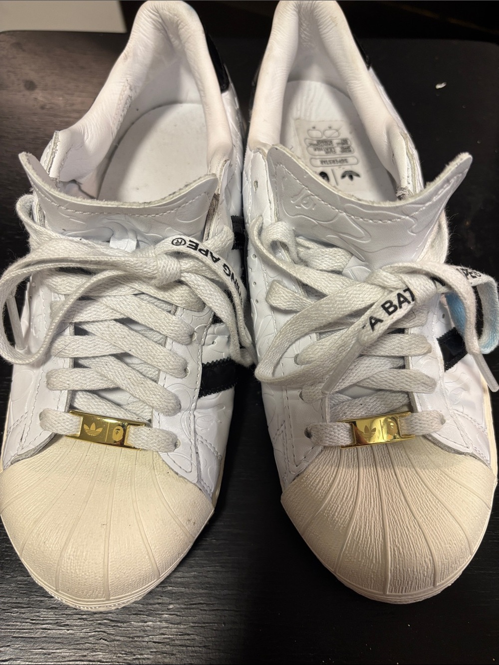 Adidas White & Black X A Bathing Ape
